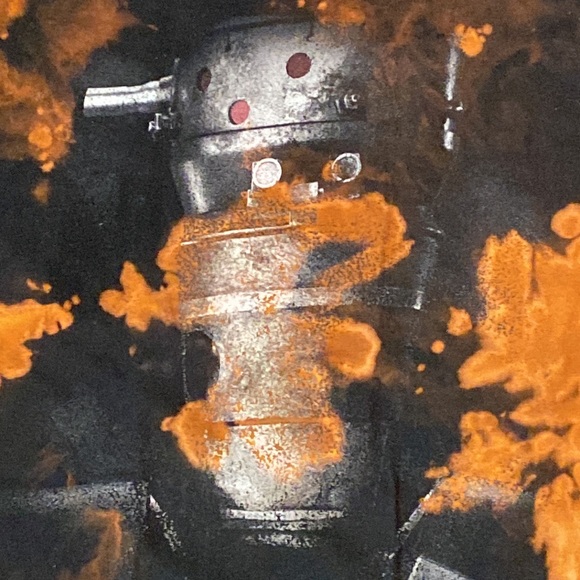 Custom Tie-Die Star Wars The Mandalorian IG-11 Dark Portrait T-Shirt - Picture 2 of 2